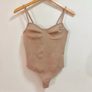 ASOS Petite Crinkled Strappy Bodysuit